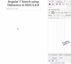 angular 15 debouncetime search with