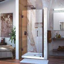 72 Inch H Semi Frameless Pivot Shower Door