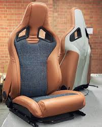Tan Leather Recaro Pair Front Seats