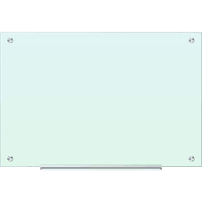 U Brands Glass Dry Erase Board 35 X 23 Inches White Frosted Non Magnetic Surface Frameless