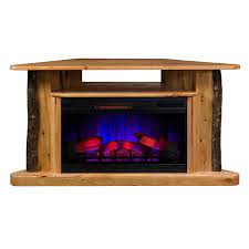 Mattituck Hickory Fireplace Tv Stand