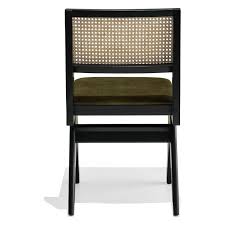 Henley Chair Green Textured Fabric
