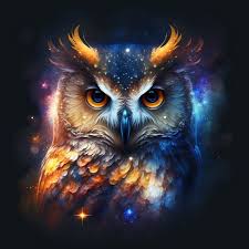Buy Digital Cosmic Wise Owl