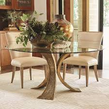 Lotus Dining Table W 48 Glass Top