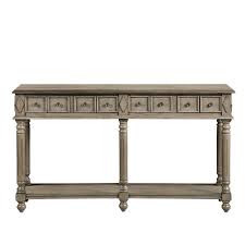 58 Entryway Table Rustic Solid Wood
