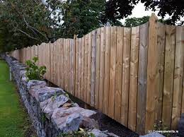 Round Top Timber Panel Fence Crowe