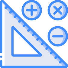 Math Basic Miscellany Blue Icon