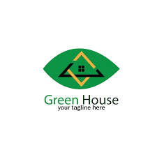 Green House Logo Icon Vector Template