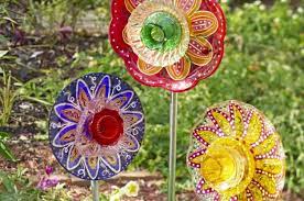 Glass Garden Flowers Glass Plate Flowers