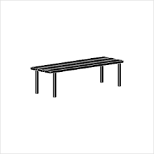 Exterior Metal Bench Isolated Bench