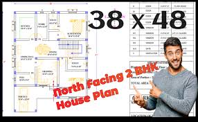 38 X 48 North Face 2 Bhk House Plan As