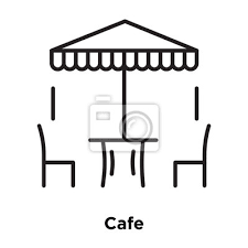 Cafe Icon Vector Isolated On White