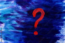 Question Mark Icon On Blue Background