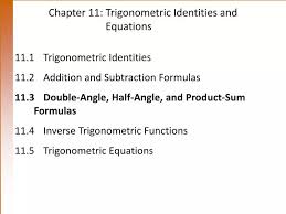 Trigonometric Identities And Equations