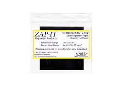 zap it laser alignment paper 3 x 3 inches
