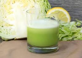 Cabbage Juice Made In Juicer Or Blender
