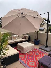 Bar Umbrella 8 Rib Replacement Canopy Taupe