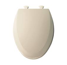 Bemis B1500ec006 Elongated Closed Front Molded Wood Toilet Seat With Cover In Bone