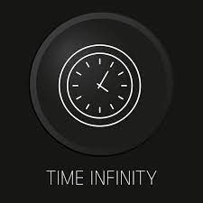 Time Infinity Vector Line Icon