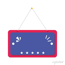 Banner Hanging Icon Design Tag Label