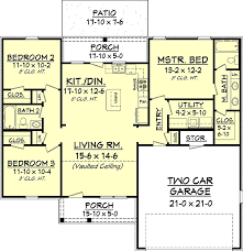 Plan 56938 Affordable Small House