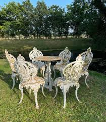 Late 19thc Cast Iron Garden Chairs