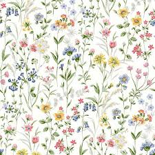 Multicolored Wildflowers Vinyl L