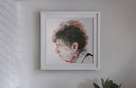 Bob Dylan Ilration Wall Art Art