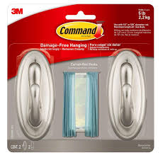 Command 17053bn 2es Curtain Rod Hooks