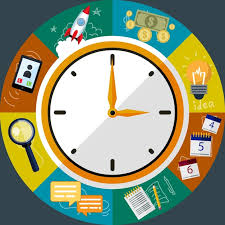 Time Management Creative Flat Style