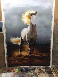 White Horse Artwork Large Running