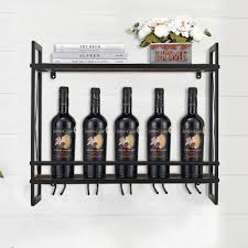 Living And Home Industrial Hanging Wine