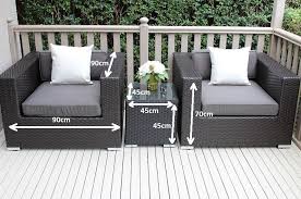 Outdoor Wicker Patio Armchair Setting