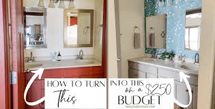 250 Diy Bathroom Remodel On A Budget