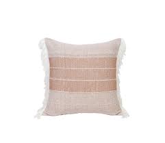 Cotton Woven Sofa Cushion Covers Beige