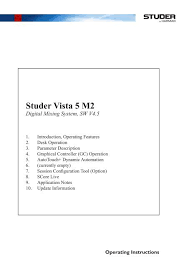 Studer Vista 5 M2 Avc Group