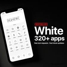 320 White App Icons Premium Icon Pack