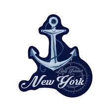 Sticker Long Island New York Anchor