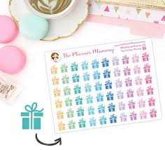 60 X Birthday Stickers Planner Present