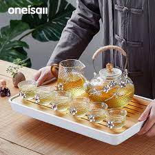 Oneisall Glass Teapot With Handle 700ml
