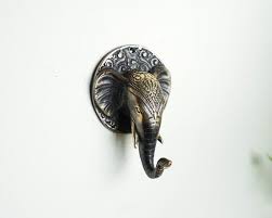Elephant Bronze Hook 4 Inch 11 Cm