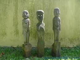 Eroded Guardian Statue Dayak Kebahan