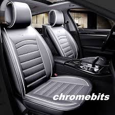 Grey Pu Leather Front Seat Covers