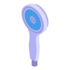 Drop Shower Head Icon Isometric Vector