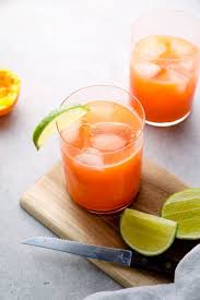 Carrot Orange Lime Blender Juice Darn