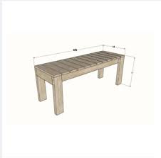 Wooden Bench Outdoor Dining Bench Heavy