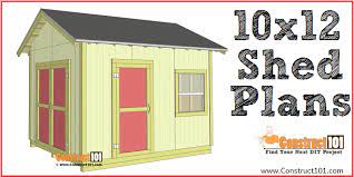 Shed Plans 10x12 Gable Shed Step By