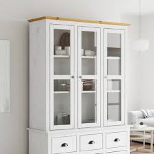 Cabinet With Glass Doors Bodo White And