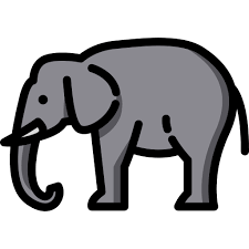 Elephant Special Lineal Color Icon