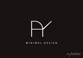 Alphabet Letter Ay Logo Design Icon Art